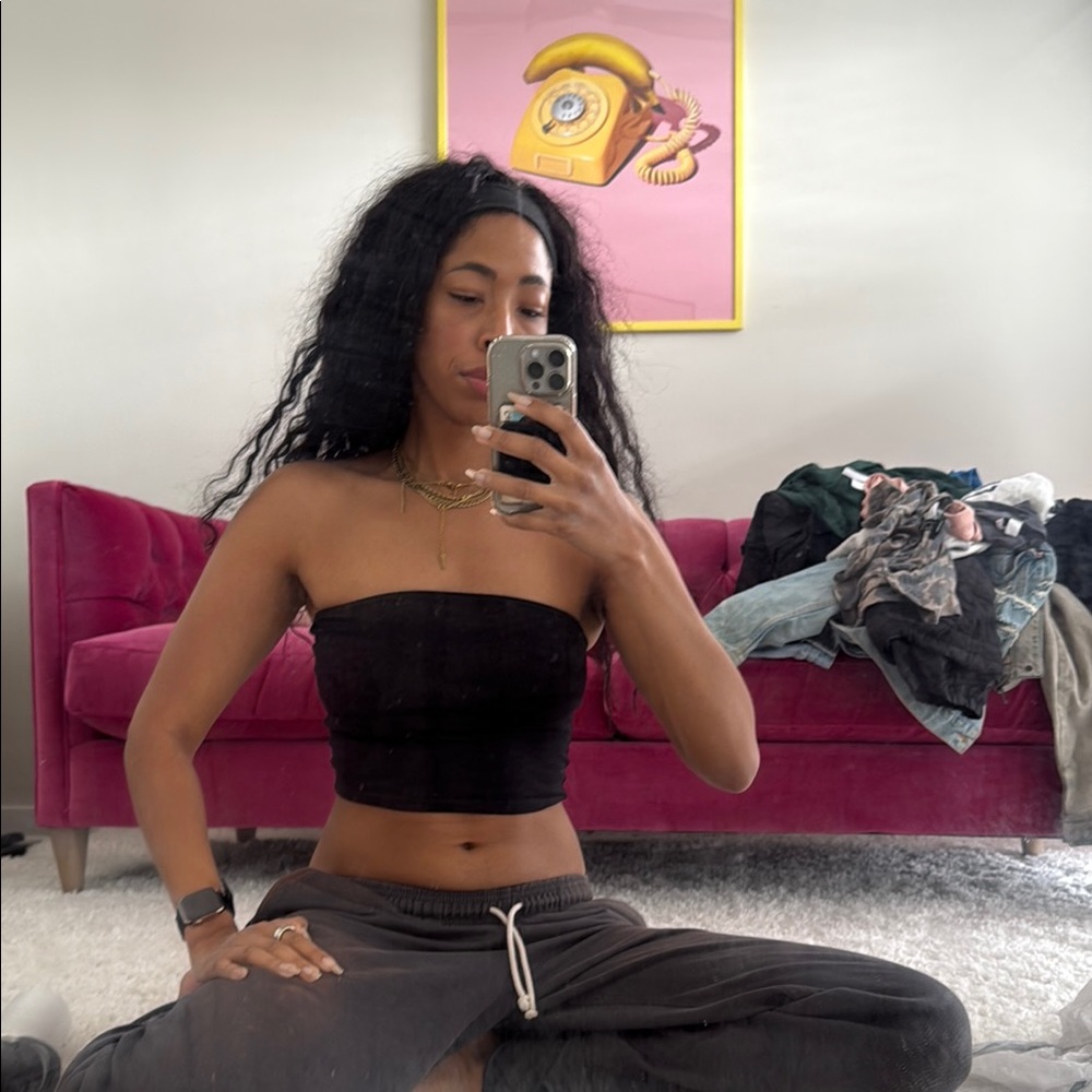 ASOS Black Strapless Tube Top